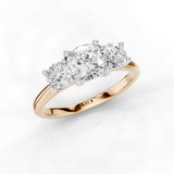 18ct White and Rose Gold
