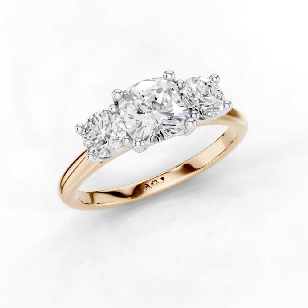 18ct White and Rose Gold