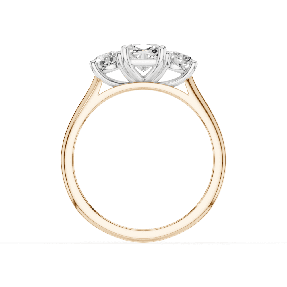 18ct White and Rose Gold