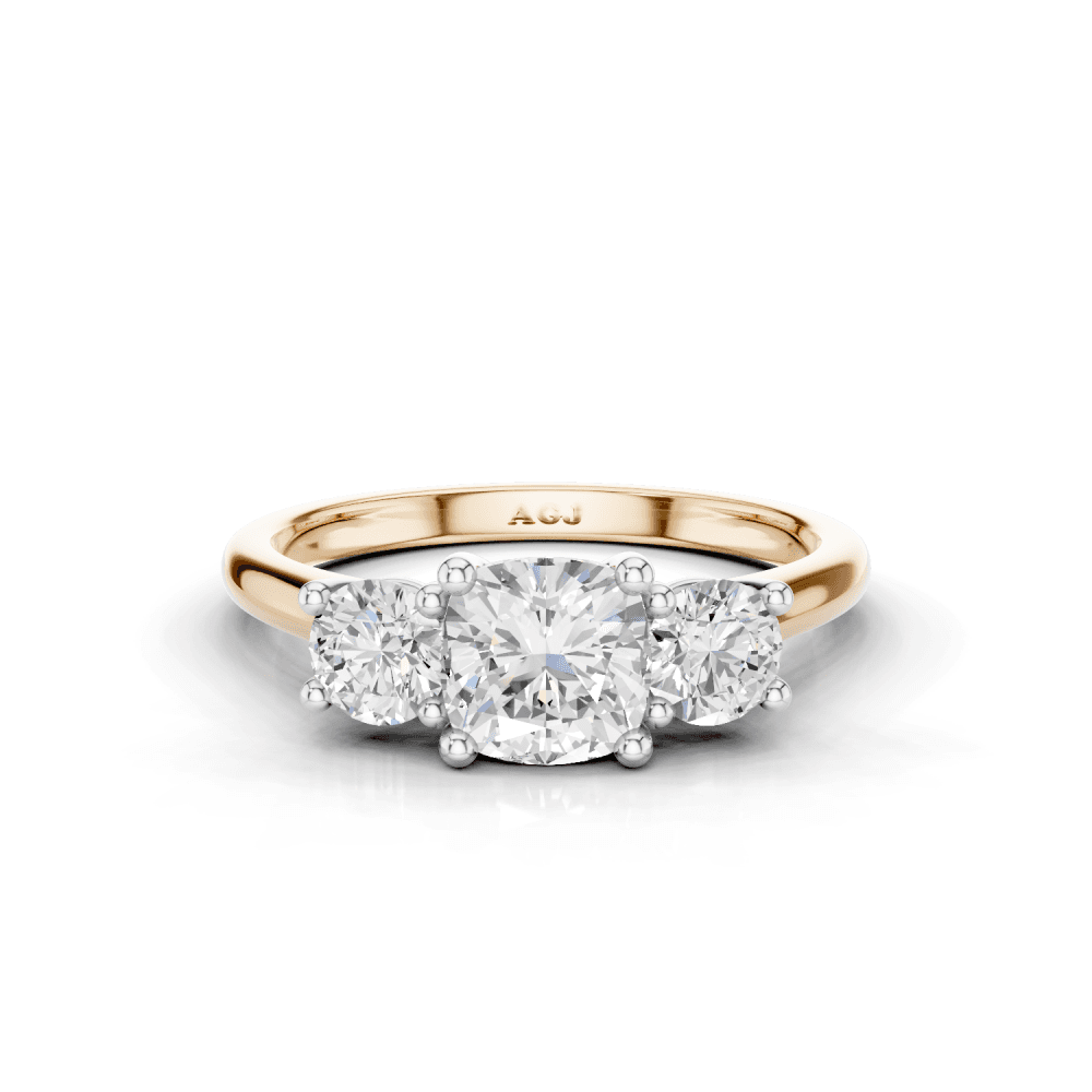 18ct White and Rose Gold