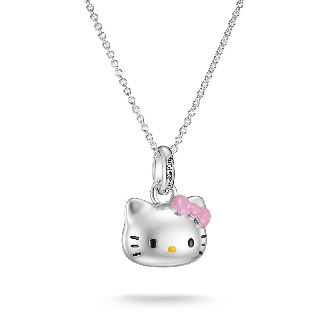 Thomas Sabo Hello Kitty Head Necklace in Pink