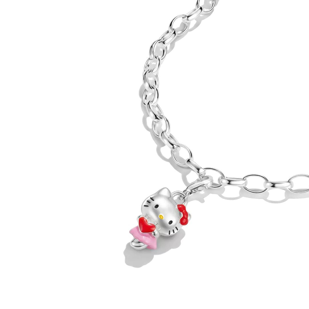 Thomas Sabo Hello Kitty Pink with Red Heart Charm