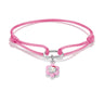 Thomas Sabo Hello Kitty Pink Textile Bracelet with Pink Flower Charm