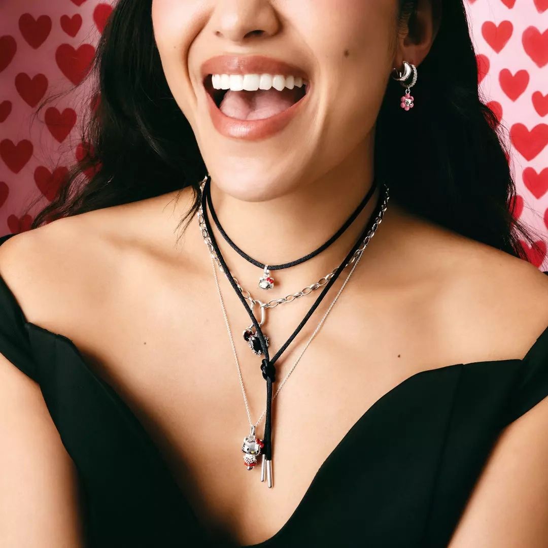 Thomas Sabo Hello Kitty Red CZ Heart Necklace
