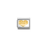 Nomination 2027 Heart 18ct Gold and Stainless Steel Composable Charm