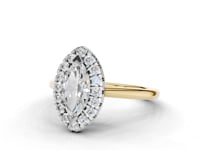 Hyacinth Marquise Cut Diamond Halo Ring