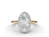 Hyacinth Marquise Cut Diamond Halo Ring