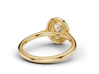 Hyacinth Oval Cut Diamond Halo Ring