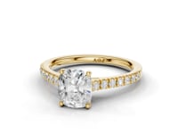 Daffodil Cushion Cut Diamond Ring