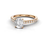 Daffodil Cushion Cut Diamond Ring