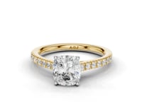 Daffodil Cushion Cut Diamond Ring