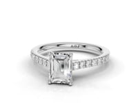 Daffodil Emerald Cut Diamond Ring