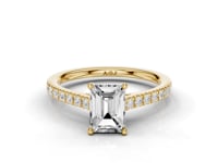 Daffodil Emerald Cut Diamond Ring