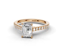 Daffodil Emerald Cut Diamond Ring