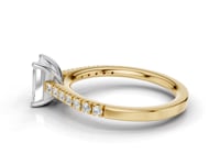 Daffodil Emerald Cut Diamond Ring