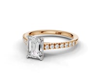 Daffodil Emerald Cut Diamond Ring