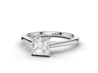 Bluebell Princess Cut Diamond Solitaire Ring