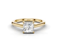 Bluebell Princess Cut Diamond Solitaire Ring