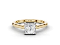 Bluebell Princess Cut Diamond Solitaire Ring