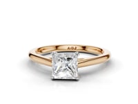 Bluebell Princess Cut Diamond Solitaire Ring