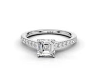 Daffodil Asscher Cut Diamond Ring