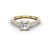 Daffodil Asscher Cut Diamond Ring