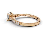 Daffodil Asscher Cut Diamond Ring