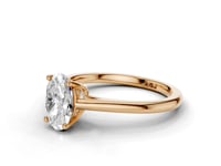 Bluebell Oval Cut Diamond Solitaire Ring