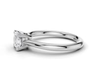 Caspia Cushion Cut Double Claw Diamond Solitaire Ring