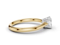 Caspia Cushion Cut Double Claw Diamond Solitaire Ring