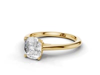 Bluebell Cushion Cut Diamond Solitaire Ring