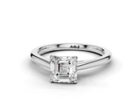 Bluebell Asscher Cut Diamond Solitaire Ring
