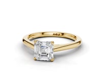 Bluebell Asscher Cut Diamond Solitaire Ring