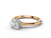 Bluebell Asscher Cut Diamond Solitaire Ring
