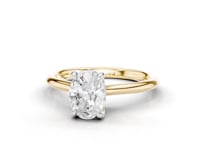Lily Oval Cut Diamond Ring With Hidden Halo