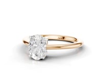 Lupin Oval Cut Diamond Solitaire Ring