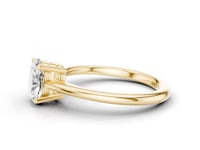 Lupin Oval Cut Diamond Solitaire Ring