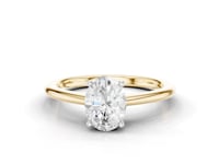 Lupin Oval Cut Diamond Solitaire Ring