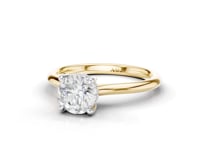 Lily Round Cut Diamond Ring With Hidden Halo