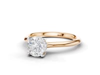 Lily Round Cut Diamond Ring With Hidden Halo