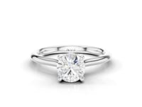 Lily Round Cut Diamond Ring With Hidden Halo