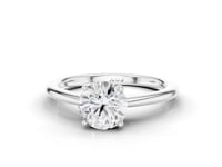Lupin Round Cut Diamond 4 Claw Solitaire Ring