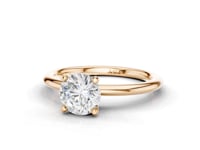 Tansy Round Cut Diamond 4 Claw Solitaire Ring