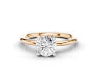 Tansy Round Cut Diamond 4 Claw Solitaire Ring