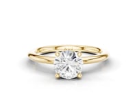 Tansy Round Cut Diamond 4 Claw Solitaire Ring