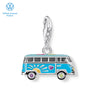 Thomas Sabo Sterling Silver Volkswagen Blue Hippie Bus Charm Pendant