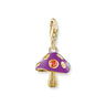 Thomas Sabo Gold Plated Fly Agaric Mushroom Charm Pendant