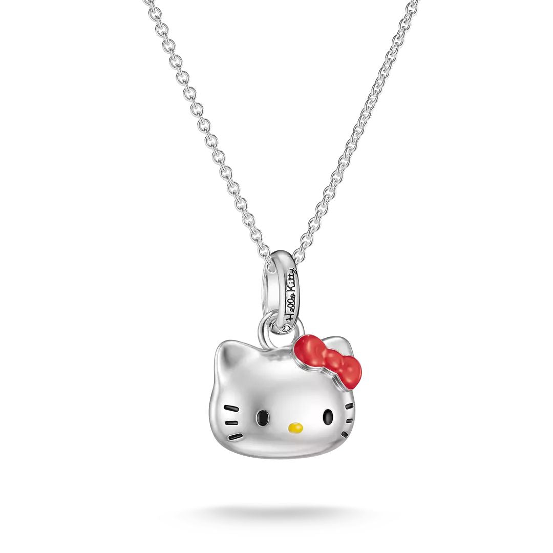 Thomas Sabo Hello Kitty Head Necklace in Red