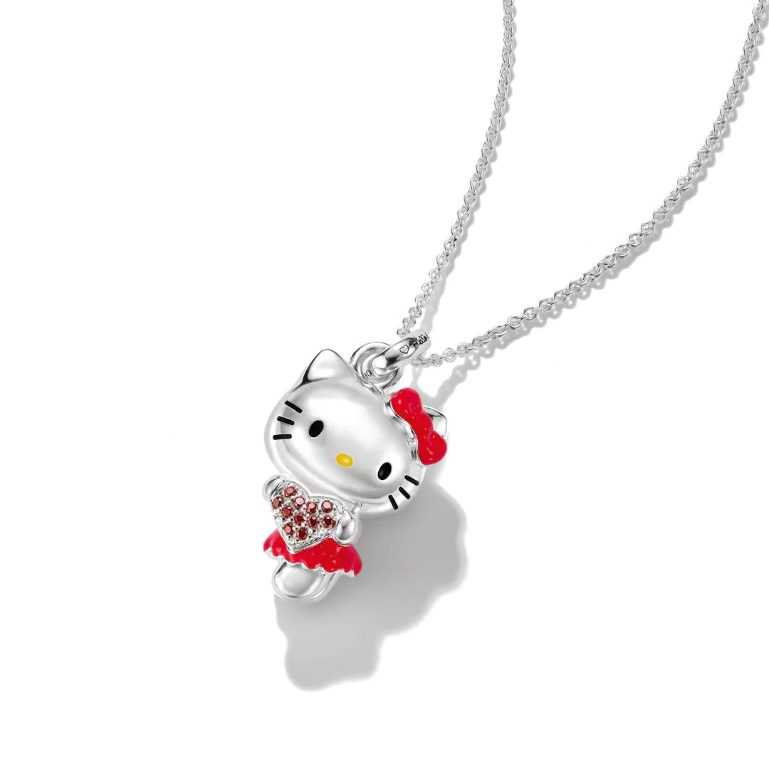 Thomas Sabo Hello Kitty Red CZ Heart Necklace