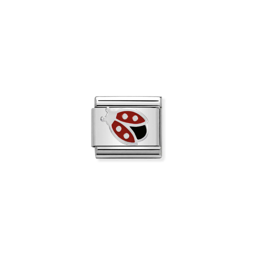 Nomination Ladybird Sterling Silver and Stainless Steel Composable Charm